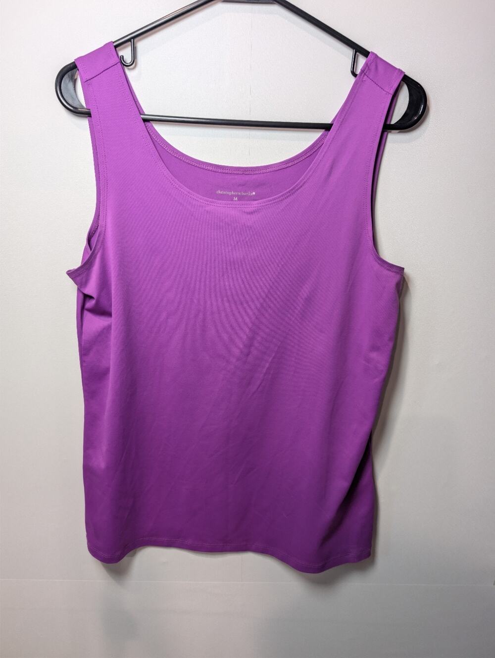 Christopher & Banks Women's Size Medium Purple Tank Top Shell Shirt Stretchy